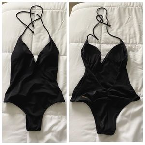 NWOT Victorias Secret Black One Piece Swimsuit